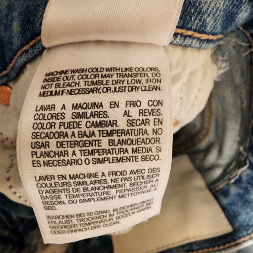 MOTHER The Tripper Flood Fray Jeans NWOT Blue Size 25 - Picture 11 of 14